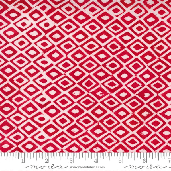 Felicity Batiks, Geometric Fabric - Red - ineedfabric.com
