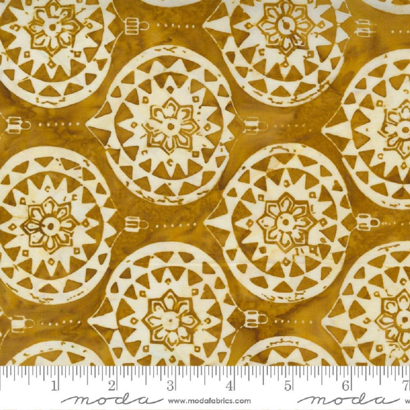 Felicity Batiks, Ornaments Fabric - Gold - ineedfabric.com