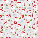 Festive Christmas Fabric - Gray - ineedfabric.com