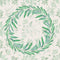 Fields of Eucalyptus Wreaths Font Fabric - White - ineedfabric.com