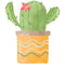 Fiesta! Cactus in Pot Fabric Panel - ineedfabric.com