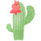 Fiesta! Cactus with Flower Fabric Panel - ineedfabric.com