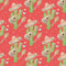 Fiesta! Cactus with Hats Fabric - Red - ineedfabric.com
