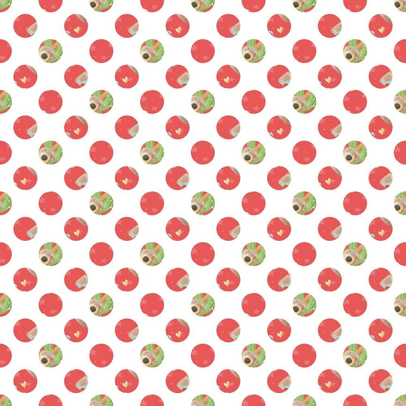 Fiesta! Dots Fabric - White - ineedfabric.com