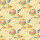 Fiesta! Music Fabric - Tan - ineedfabric.com