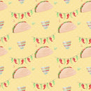 Fiesta! Tacos with Peppers Fabric - Tan - ineedfabric.com