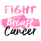 Fight Breast Cancer Fabric Panel - ineedfabric.com