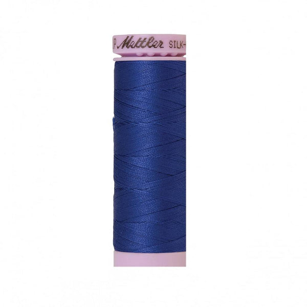Fire Blue Silk-Finish 50wt Solid Cotton Thread - 164yd - ineedfabric.com