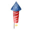 Firework Rocket With Dots Fabric Panel - ineedfabric.com