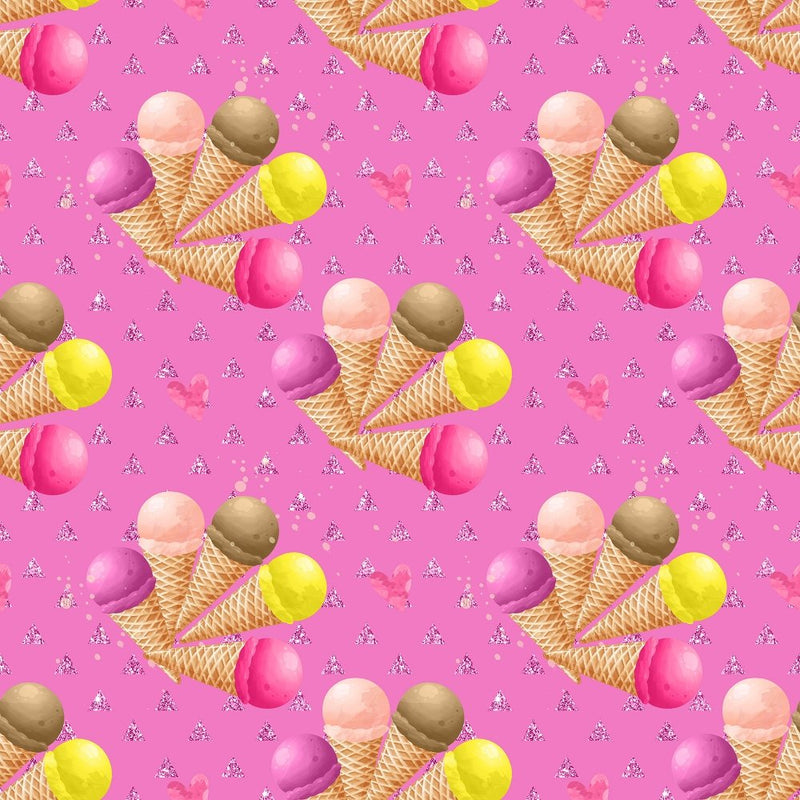 Five Cones on Triangle Fabric - Hot Pink - ineedfabric.com