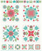 Flea Market Applique Fabric Panel - Neutral - ineedfabric.com