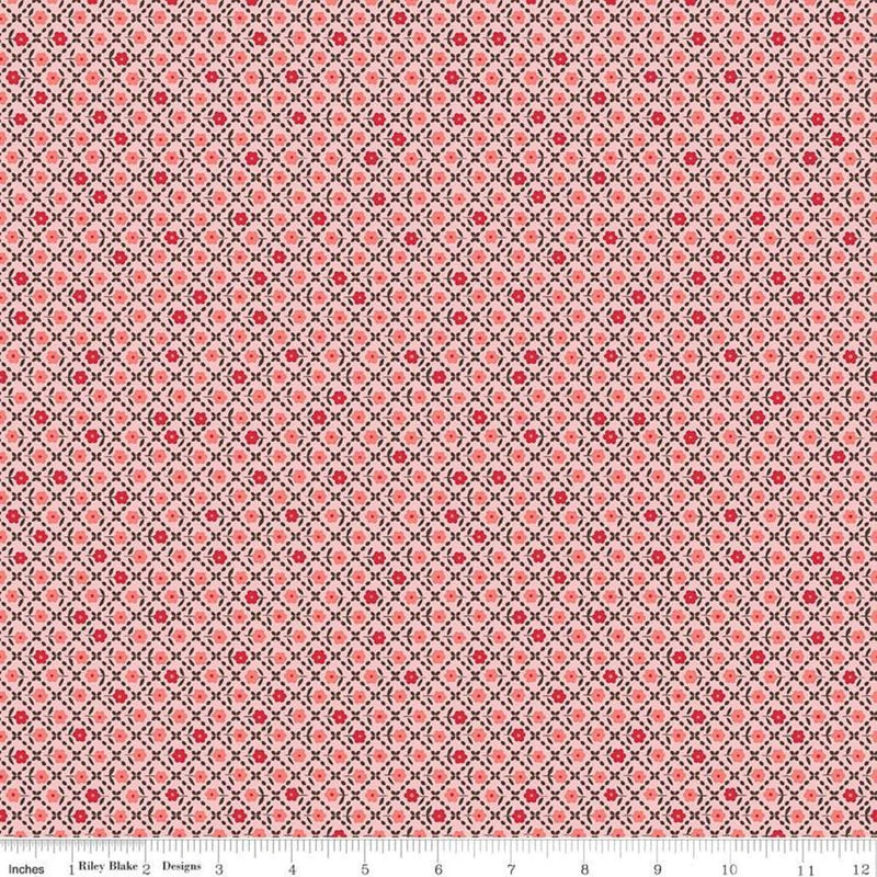 Flea Market Needlepoint Fabric - Pink - ineedfabric.com