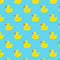 Floating Rubber Ducks Fabric - Blue - ineedfabric.com