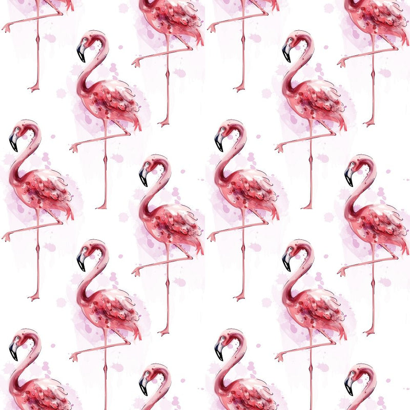 Flock Of Flamingos Fabric - ineedfabric.com