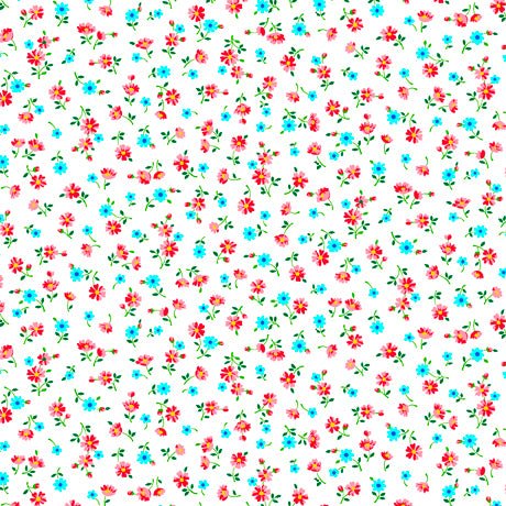 Floral Cache Mini Spaced Floral Fabric - ineedfabric.com