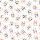 Floral Crown Llamas & Dots Fabric - ineedfabric.com