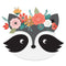 Floral Crown Raccoon Fabric Panel - ineedfabric.com
