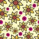 Floral Doodle 5 Fabric - ineedfabric.com