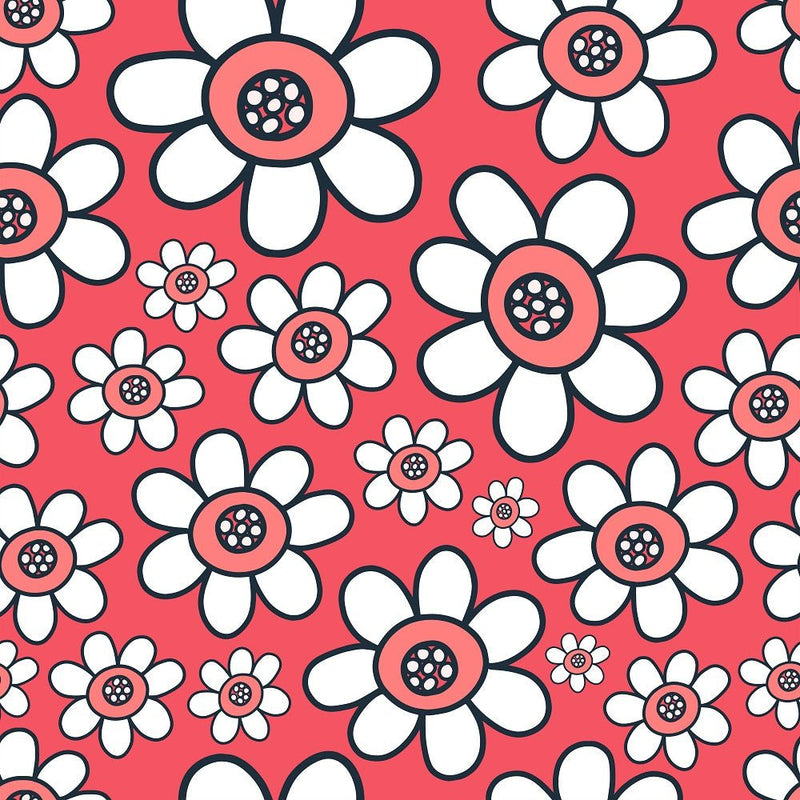 Floral Doodle 8 Fabric - ineedfabric.com