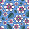 Floral Doodle 9 Fabric - ineedfabric.com