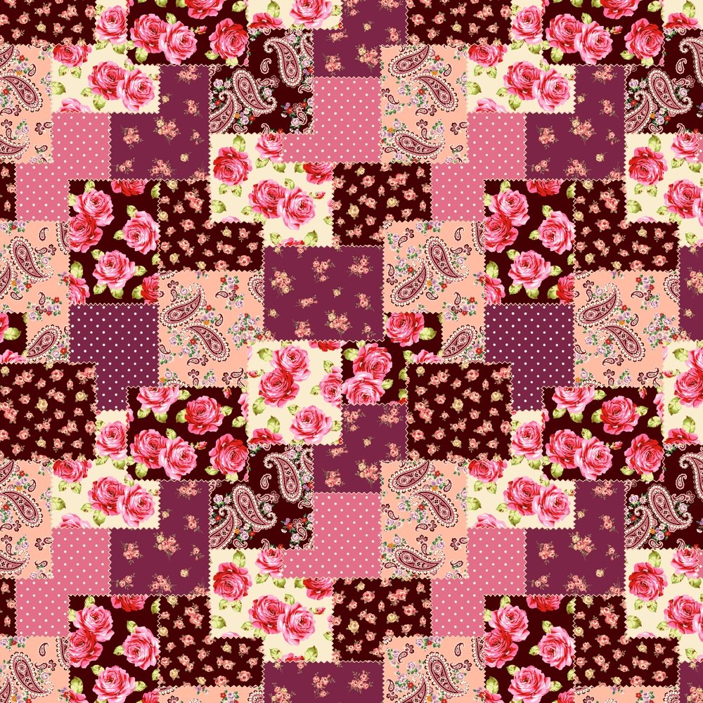 patchwork print fabric