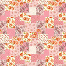 Floral Paisley Patchwork Fabric - Pink - ineedfabric.com