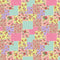 Floral Patchwork Fabric - Pink - ineedfabric.com