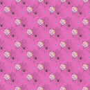 Floral Spider Webs Fabric - Pink - ineedfabric.com