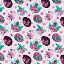 Floral Themed Easter Egg Fabric - ineedfabric.com