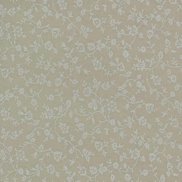 Floral Tone on Tone Fabric - White on Tint - ineedfabric.com