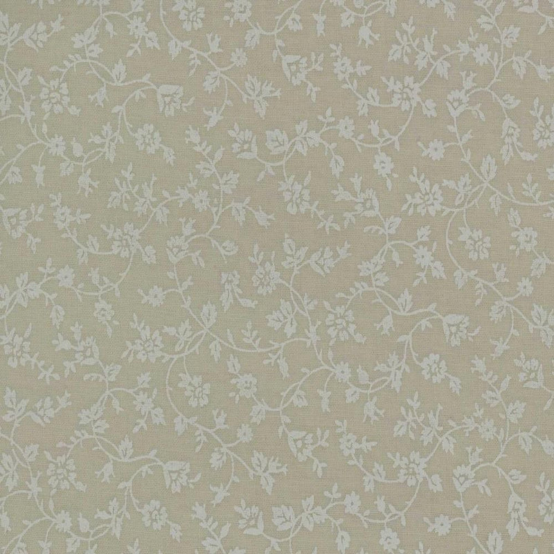 Floral Tone on Tone Fabric - White on Tint - ineedfabric.com