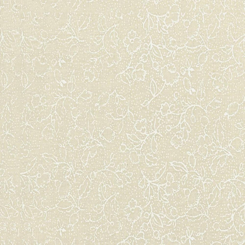 Floral Tone on Tone Fabric - White on Tint - ineedfabric.com