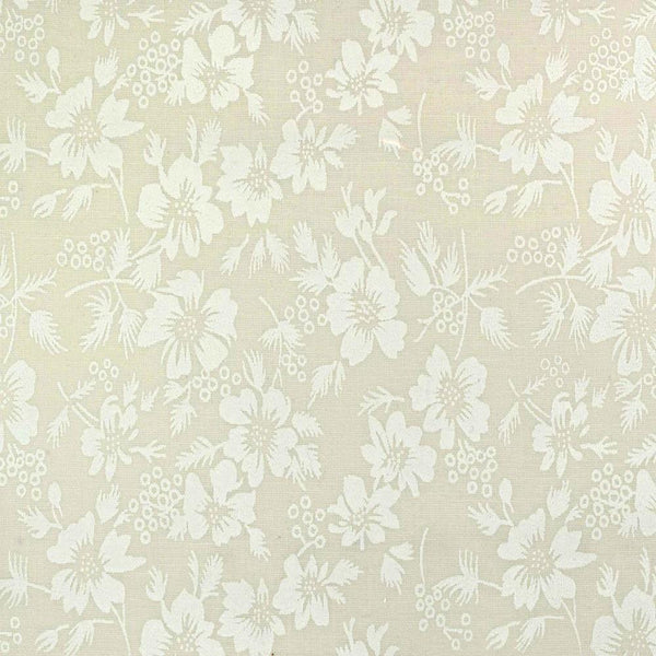 Floral Tone on Tone Fabric - White on Tint - ineedfabric.com