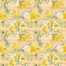 Florals & Wood Planks Pattern 7 Fabric - ineedfabric.com