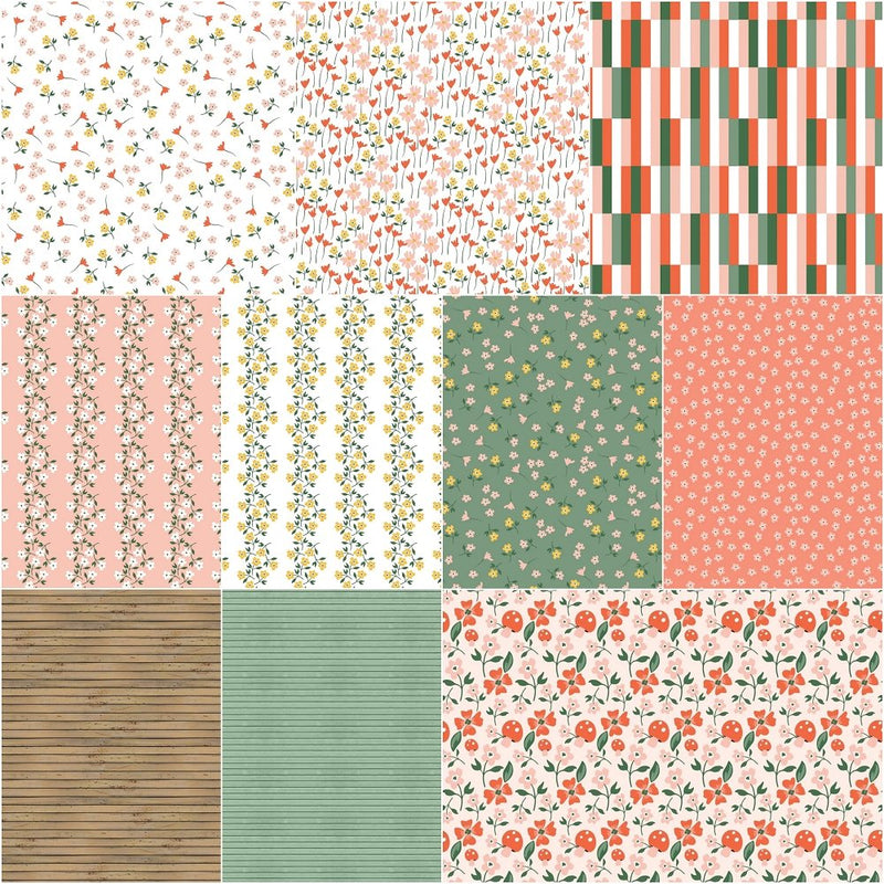 Flower Market Fabric Collection - 1 Yard Bundle - ineedfabric.com