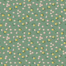 Flower Market Floral Fabric - Green - ineedfabric.com