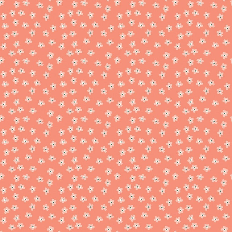 Flower Market Tiny Flowers Fabric - Red - ineedfabric.com