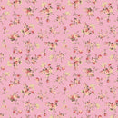 Flower Plants Fabric - Pink - ineedfabric.com