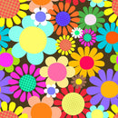Flower Power 5 Fabric - ineedfabric.com