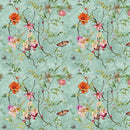 Flowers & Butterflies Painting Fabric - ineedfabric.com