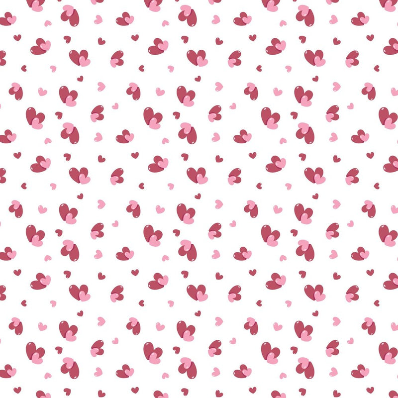 Fluttering Hearts Fabric - ineedfabric.com