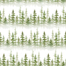 Foggy Forest 2 Watercolor Fabric - ineedfabric.com