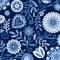 Folklorica Blues Floral Fabric - ineedfabric.com