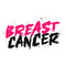Font Lettering Breast Cancer Fabric Panel - ineedfabric.com
