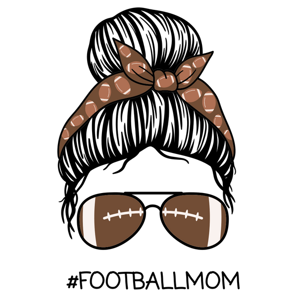 Football Mom Fabric Panel - ineedfabric.com