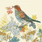 Forest Bird & Plants Fabric Panel - ineedfabric.com