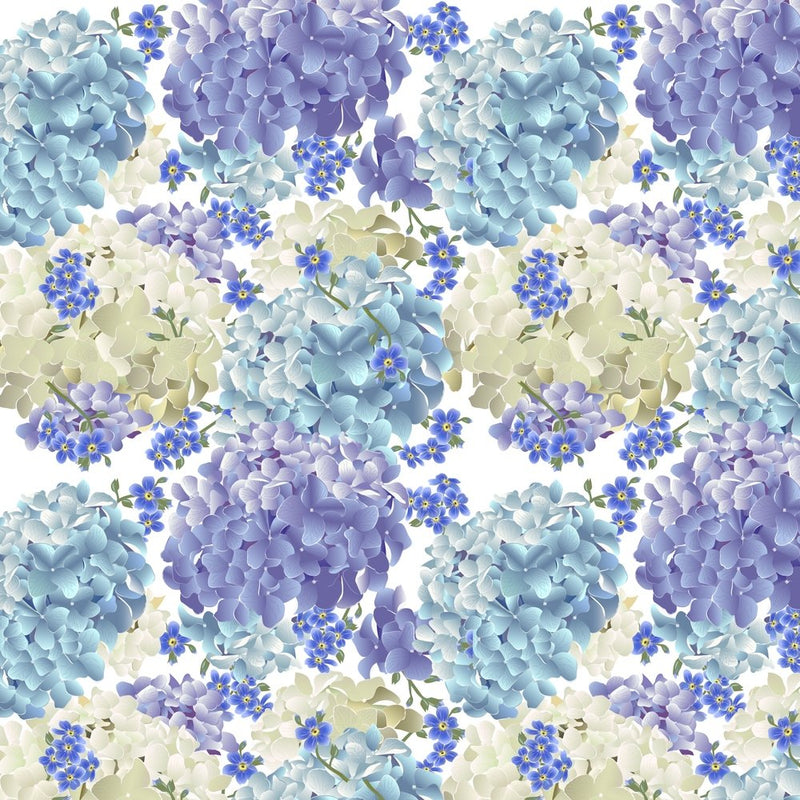 Forget-Me-Nots Floral Fabric - Multi - ineedfabric.com