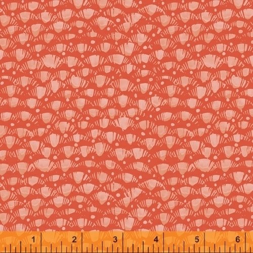 Fox Wood Lea Fabric - Coral - ineedfabric.com