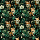 Fox's In The Forest Fabric - ineedfabric.com