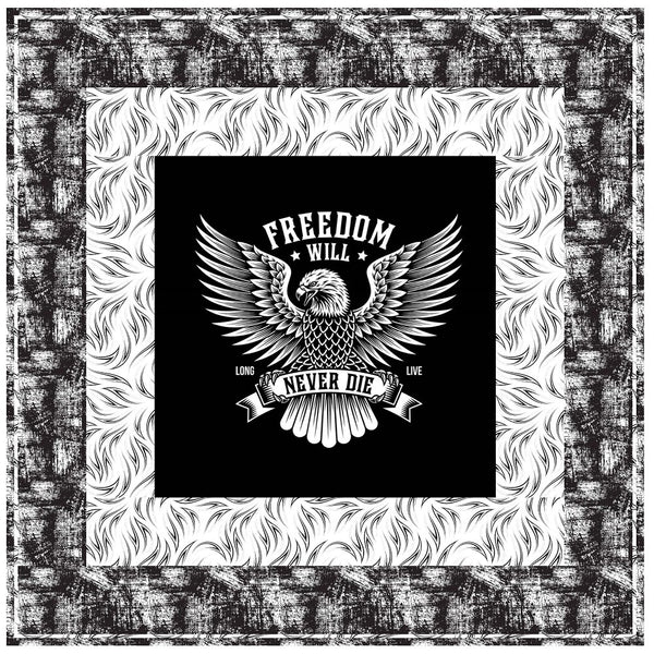 Freedom Will Never Die Wall Hanging 42" x 42" - ineedfabric.com